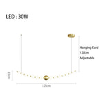 Nordic Acrylic Ball Chandelier for Dining and Kitchen Decor by Afralia™