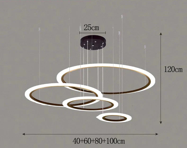 Modern Indoor Pendant Lights LED Chandelier Ceiling Lamp Dining Room Lighting