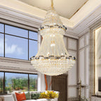 Crystal Chandelier: Elegant European Luxury Lighting for Living Room, Restaurant, and Bedroom