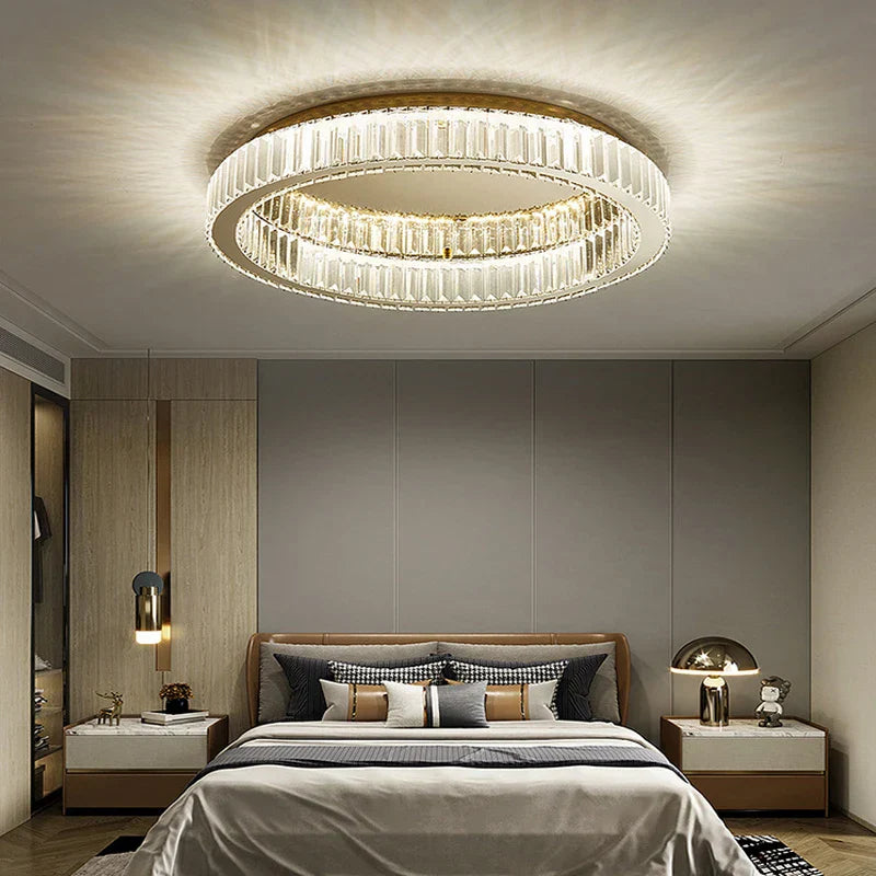 Crystal LED Ceiling Chandelier for Home Living Room Bedroom Lighting