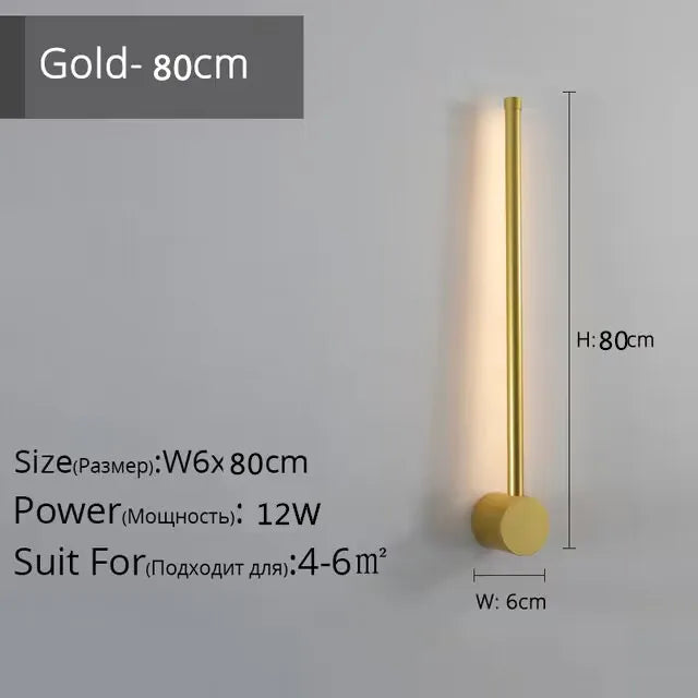 LED Strip Wall Lamp for Creative Staircase Aisle Background Wall Lights