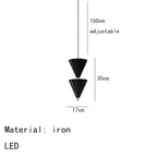 Tapered Cone Pendant Lamp - Modern Bedroom Chandelier for Stylish Corridor and Living Room