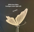 Romantic LED Butterfly Ceiling Lights for Wedding Party Stage Decor