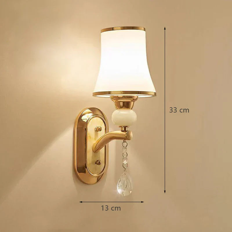 Glass Wall Lights: Modern Minimalist LED Bedside Lamp for Bedroom and Living Room