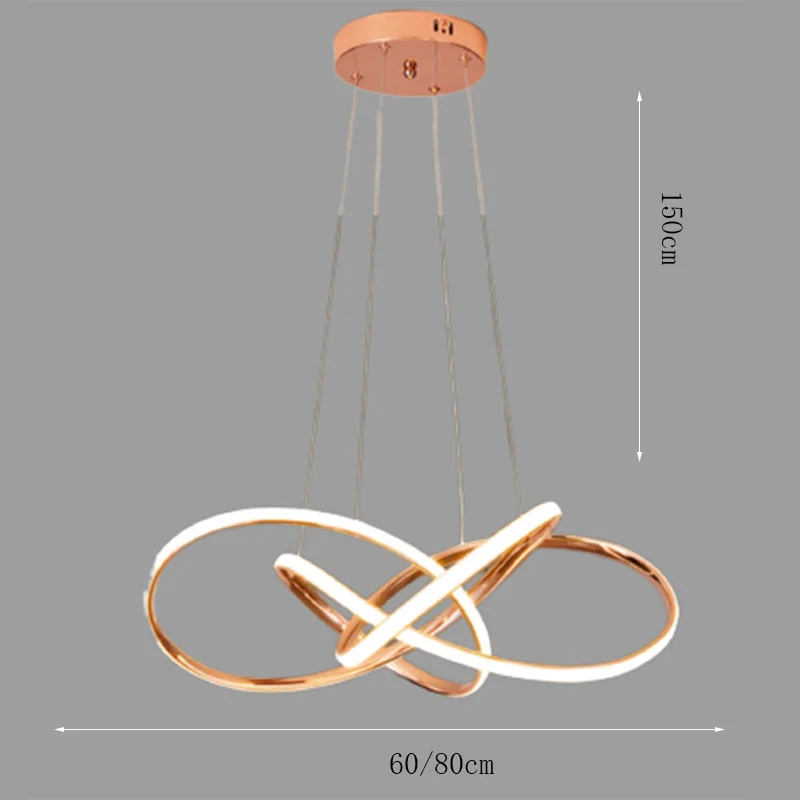 Modern Pendant Light: Indoor LED Chandelier Ceiling Lamp - Decorative Dining Room Lighting