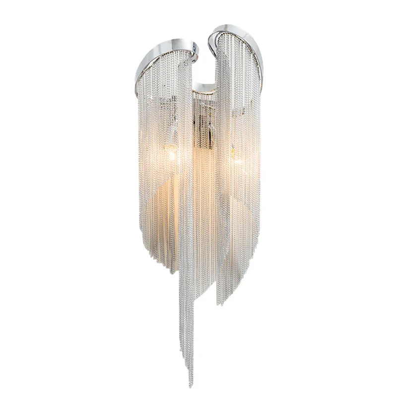 Tassel Chain Wall Light: High-End LED Decor for Bedroom, Living Room & TV