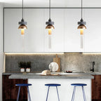 Children's Room Glass Pendant Light Bedrooms Bedside Chandelier Metal Dining Table Lamp