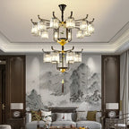 Luxury Crystal Chandelier: Modern Chinese Villa Living Room Lighting