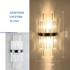 Crystal Wall Lamp: Modern Light Luxury for Living Room, Bedroom, and Corridor.