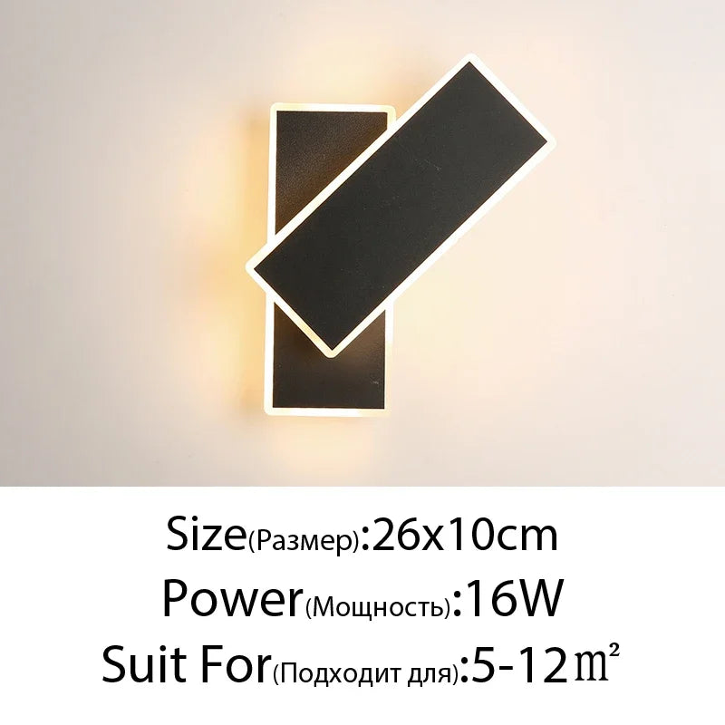 Minimalist Rotating Wall Sconce for Bedroom, Living Room, and Aisle