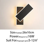 Minimalist Rotating Wall Sconce for Bedroom, Living Room, and Aisle