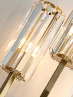 Crystal Wall Light: Minimalist Bedside Loft Wall Sconce for Living Room