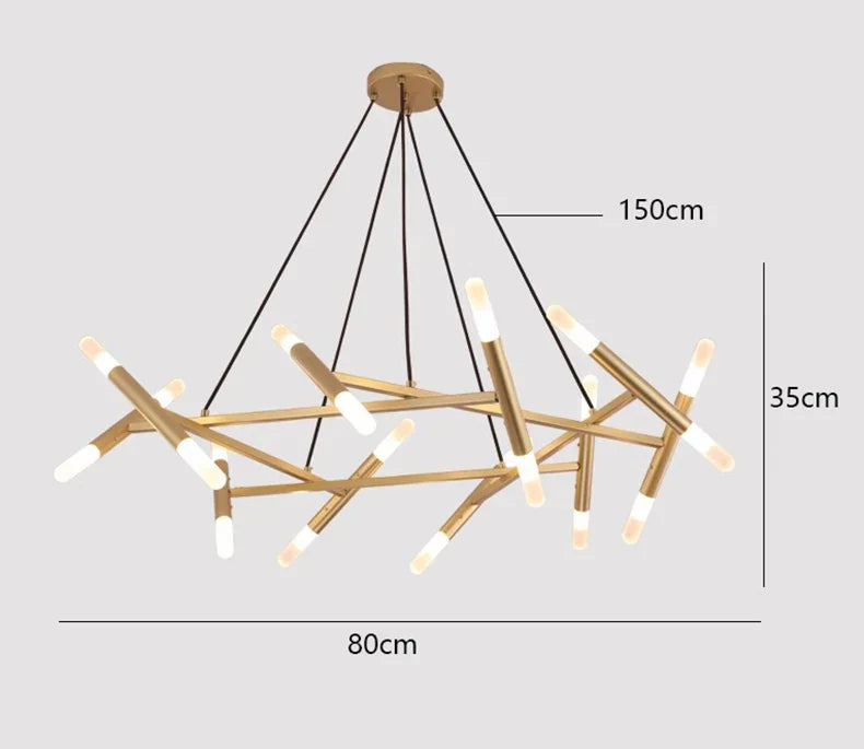 Modern LED Pendant Chandeliers for Living and Dining Room Lighting