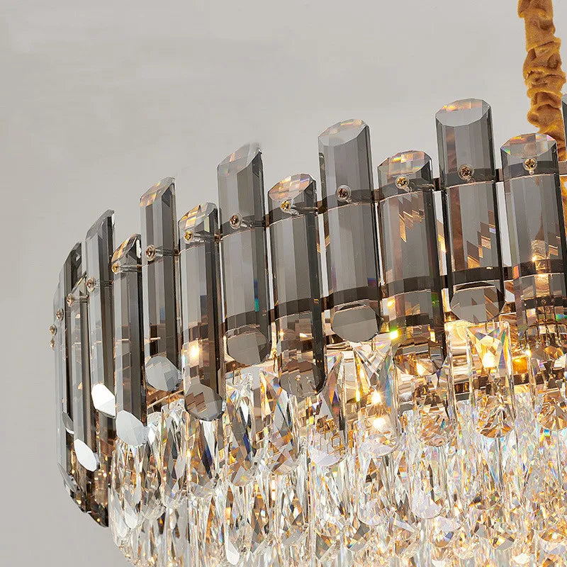 K9 Crystal Modern Ceiling Chandelier for Living Room Lighting Fixture