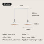 Nordic Saucer LED Chandelier: Stylish Home Decor Pendant Lighting for Dining Room, Kitchen, and Bar