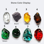 Stone Crystal LED Chandelier: Modern Large Luxury Lighting Fixture for Home Staircase, Living Room, Hallway