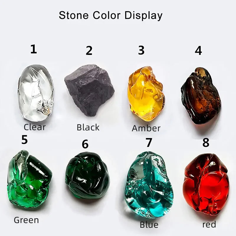 Stone Crystal LED Chandelier: Modern Large Luxury Lighting Fixture for Home Staircase, Living Room, Hallway