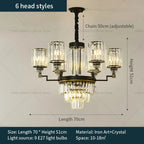 Modern Crystal Chandelier Light for Luxurious Living Spaces