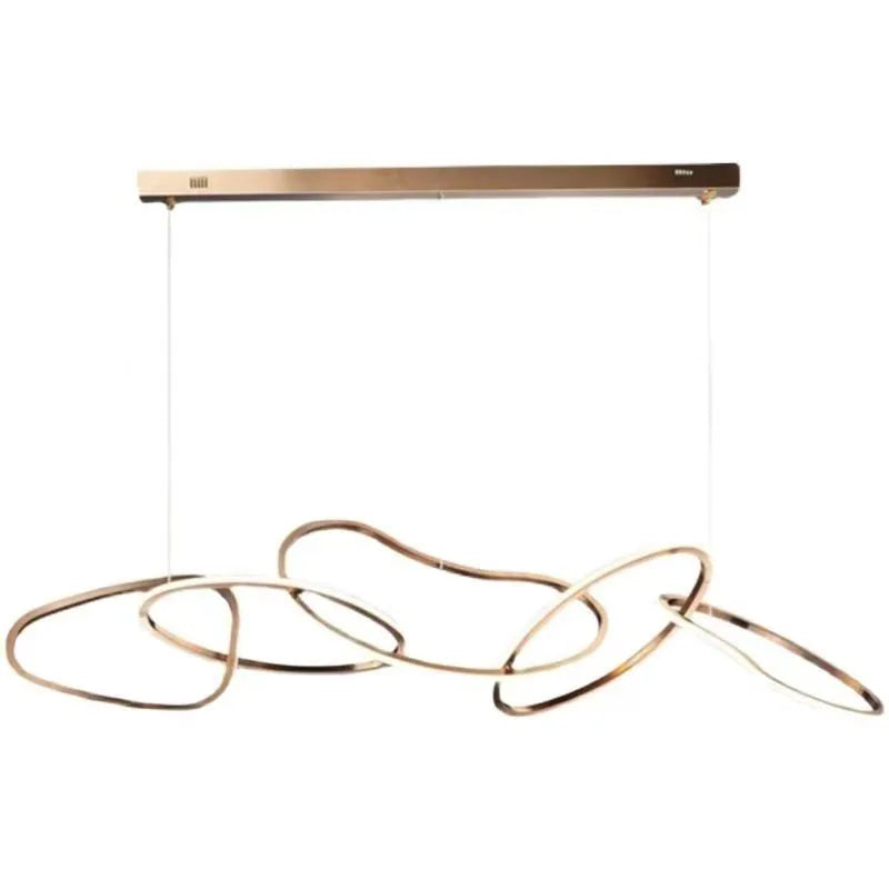 Luxury Steel Pendant Chandelier Dimmable LED Luminarias