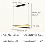 Lamina LED Pendant Light: Minimalist Design for Office, Living Room, Restaurant, Bar.