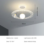 LED Chandelier for Boy's Room with Remote Control and Modern Design