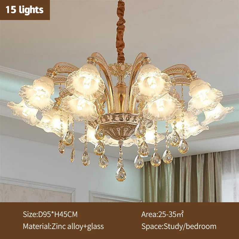 Crystal Luxury Ceiling Chandelier for Living Room, Hotel, Villa Lobby - Nordic Modern Lighting