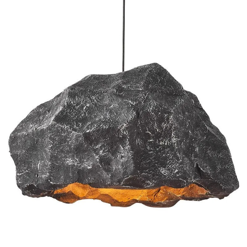 Rock Shape LED Chandelier - Nordic Resin Pendant Lamp for Living Room