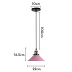 Nordic Pink Chandelier LED Pendant Light Modern Minimalist Ceiling Lamp