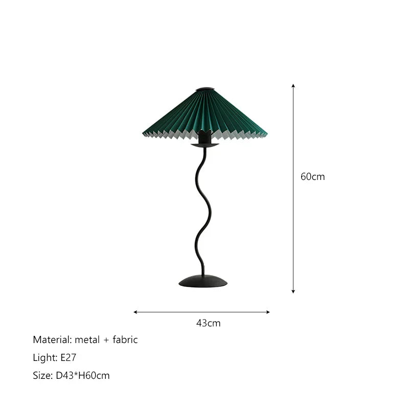 Pleated Fabric LED Floor Lamp - Nordic Minimalist Design