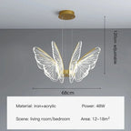 Modern LED Butterfly Chandelier: Elegant Lighting Fixture for Home Decor and Ambiance