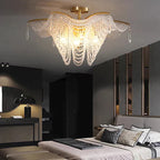 Modern Butterfly Crystal Chandelier Light for Living Room, Dimmable Home Lighting