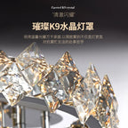 Crystal Ceiling Light: Modern LED Warmth for Living Room & Bedroom
