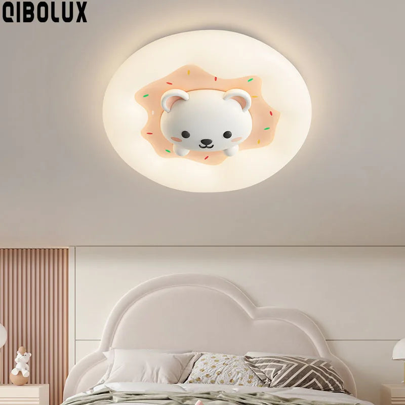 Kids Room Chandelier Remote Dimable Ceiling Lights