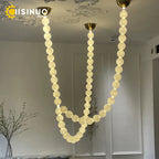 Pear Necklace Chandelier: Luxury Pendant Light Fixture for Living & Dining Rooms