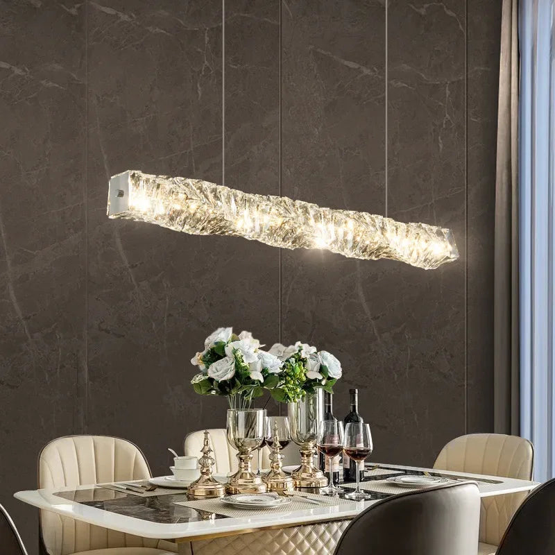 Modern Crystal LED Ceiling Chandelier for Luxury Living Room Décor