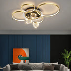 Rings Circle Ceiling Light for Living Dining Bedroom Decor