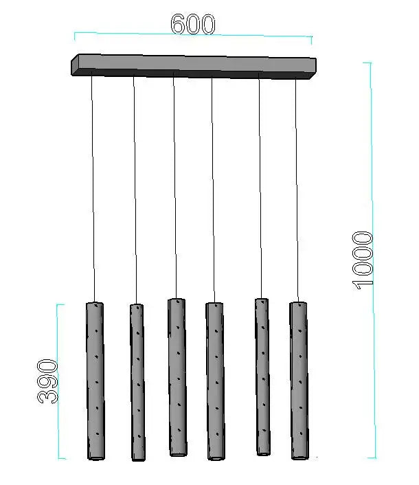 Modern Cylindrical LED Ceiling Chandelier for Home Decor Lighting