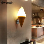 Modern LED Ice Cream Wall Sconce for Home Decor & Cafe Lighting