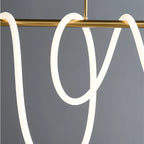 Nordic Modern Round Ceiling Chandelier LED Lustre Lighting