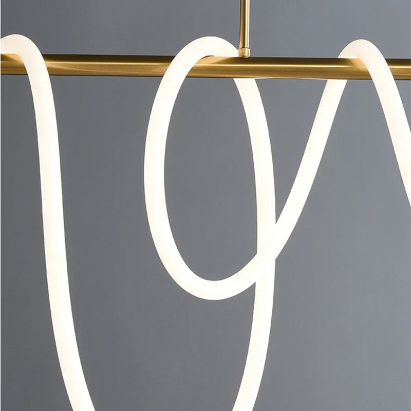 Nordic Modern Round Ceiling Chandelier LED Lustre Lighting