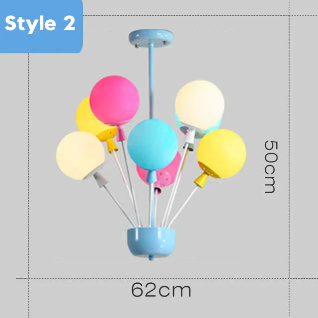 Balloon Ceiling Chandelier for Kids Room, Bedroom, Living Room, Nursery - Indoor Art Decor