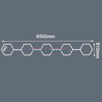 Hexagon LED Garage Ceiling Light for Auto Body Repair Workshop