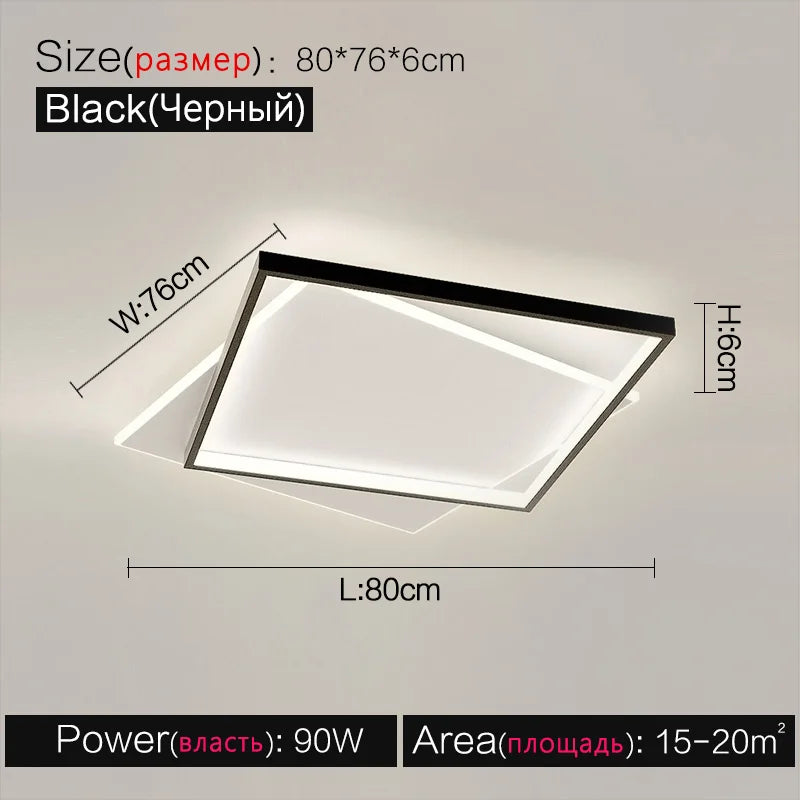 LED Ceiling Lamp Set - Modern Minimalist Nordic Bedroom Living Room Lighting