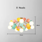 Petals Ceiling Chandelier Light Fixture for Nordic Living Room & Bedroom