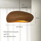 Wabi Sabi LED Chandelier: Modern Japan Style Pendant Light for Kitchen Island