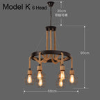 Industrial Rustic Pendant Lights Indoor Lamp for Living Dining Room Home Décor