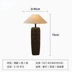 Ceramic Wabi Sabi Antique Japanese Floor Lamp for Living Room
