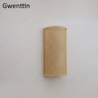 Bamboo Wall Lights Sconces LED Fixtures for Bedroom Bathroom Stairs Luminarias