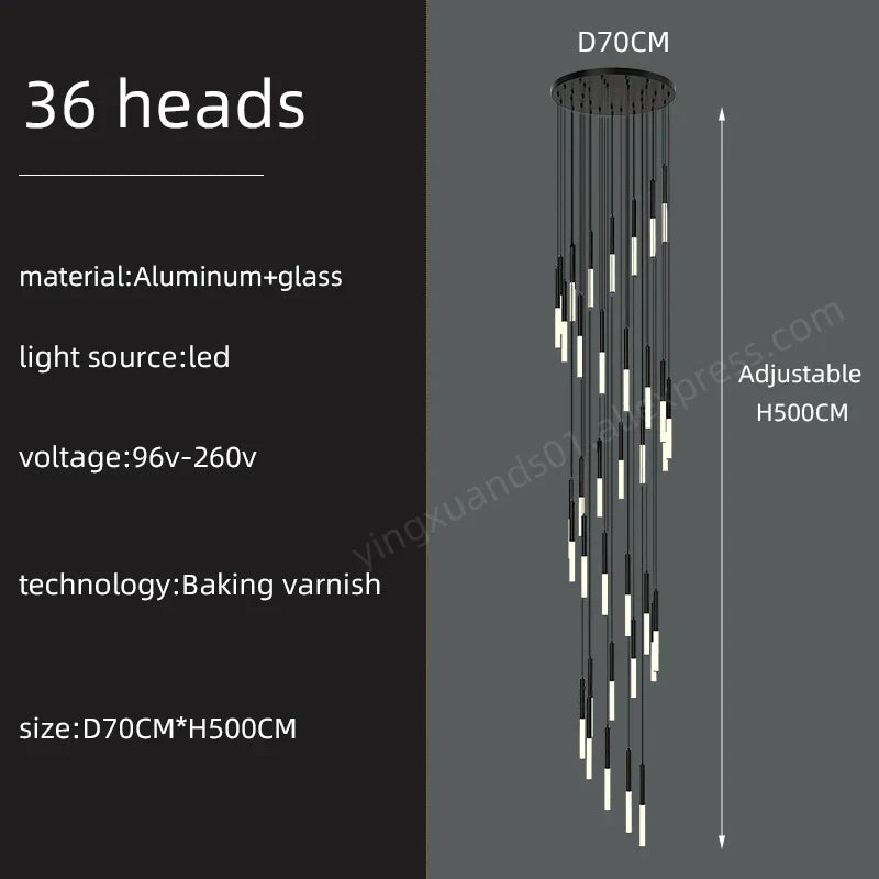 Minimalist Pendant Chandelier Ceiling Light for Living Room Stair Modern 2023