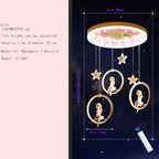 Cartoon Princess Chandelier: Modern Kids Room Decor